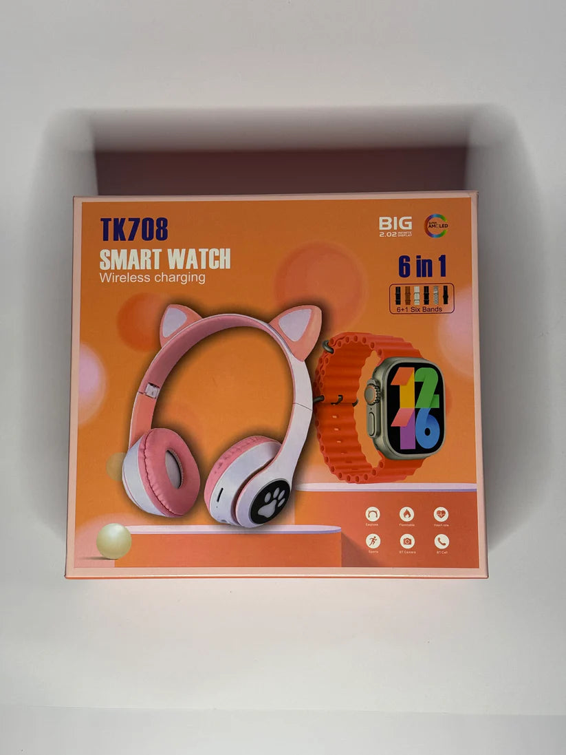 TK708 Smartwatch with Head Phones