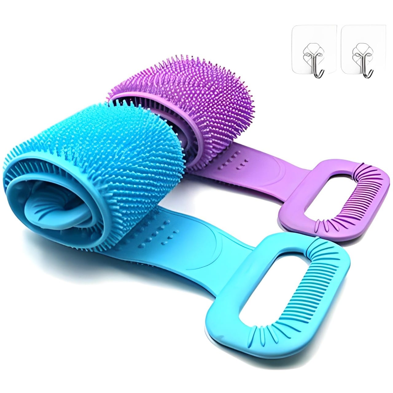 Silicone Body Bath Brush Scrubber Belt for Male and Female